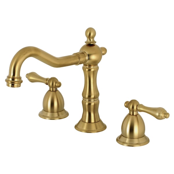 KS1977AL 8" Widespread Bathroom Faucet, Brushed Brass